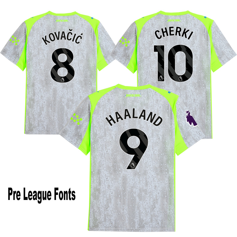 25-26 Man City Third Long Sleeve Soccer Jersey (长袖)