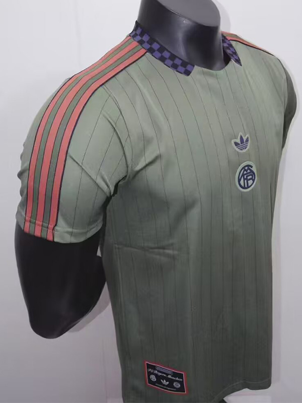 25-26 Bayern Green Grey Casual Edition Player Version Training shirts