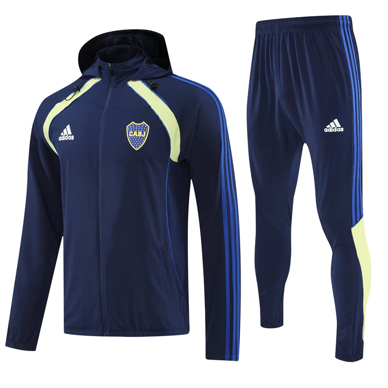 25-26 Boca Juniors Royal blue Hoodie Jacket Tracksuit