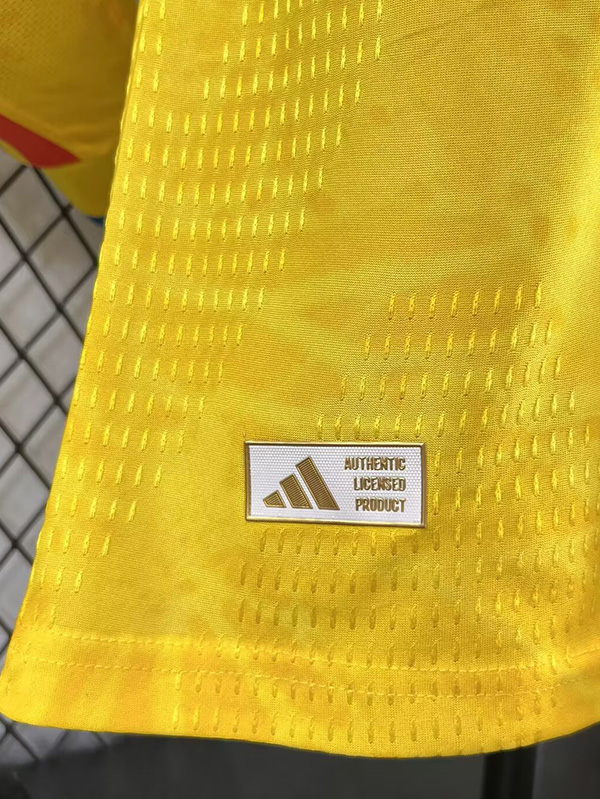 2026 Colombia Home Long Sleeve Player Version Soccer Jersey (长袖球员)