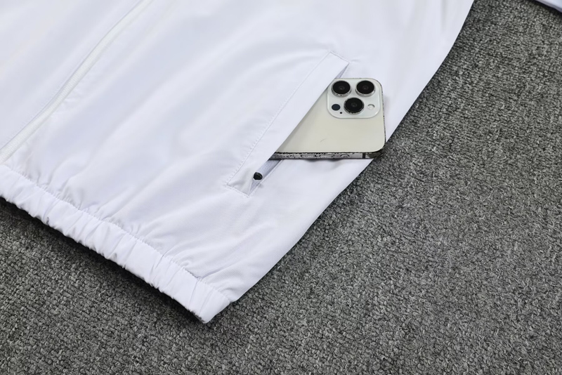 25-26 PSG White Hoodie Jacket Tracksuit