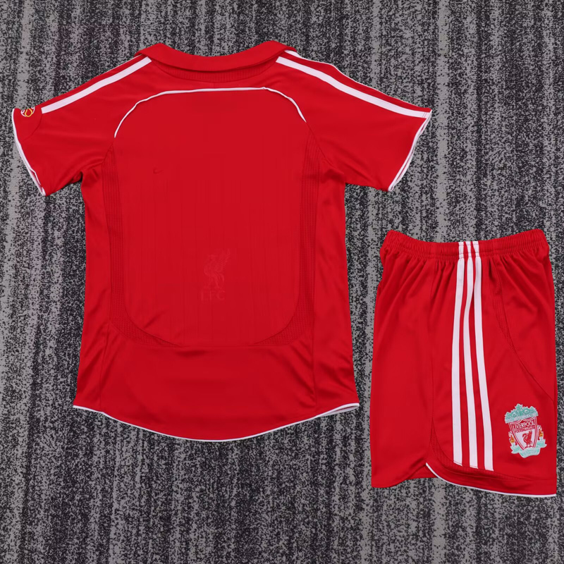 2006-2007 LIV Home Kids Retro Soccer Jersey