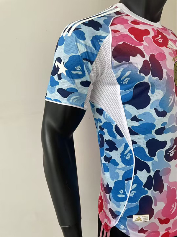 25-26 Bathing APE Blue Pink Special Edition Player Version Training shirts