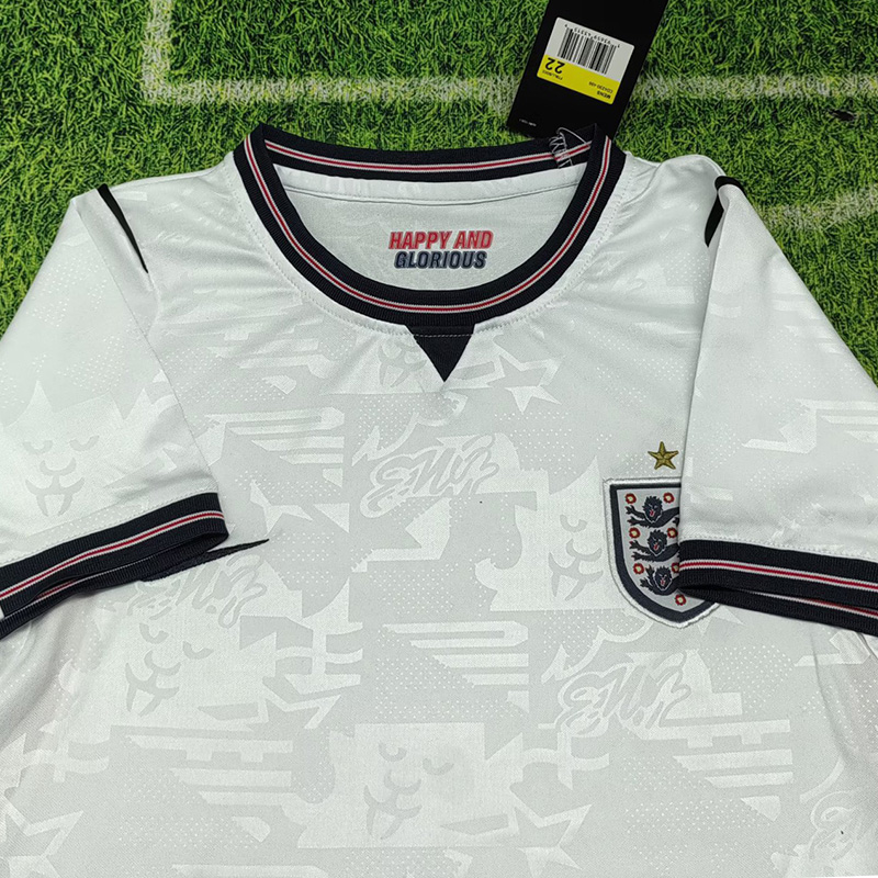 2026 England White Kids Soccer Jersey
