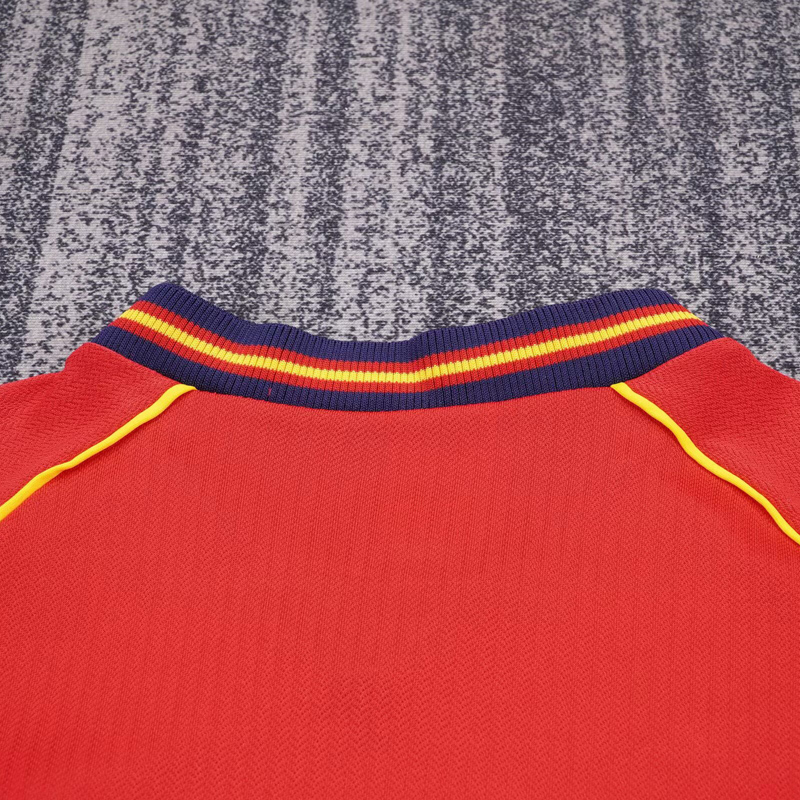 1998 Spain Home Kids Retro Soccer Jersey