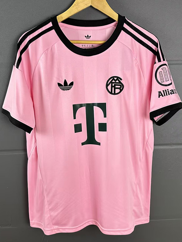 25-26 Bayern Pink Goalkeeper Fans Soccer Jersey