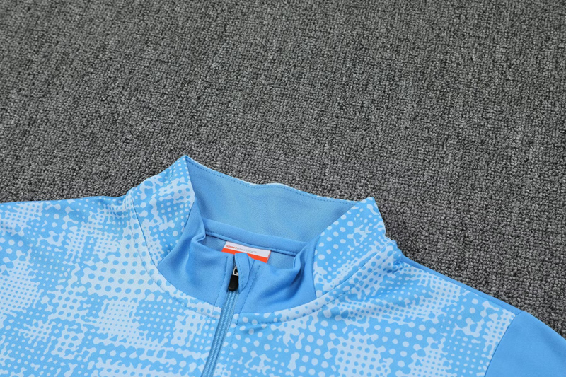 25-26 Man City Light blue Half Pull Tracksuit (半拉链)(印花)