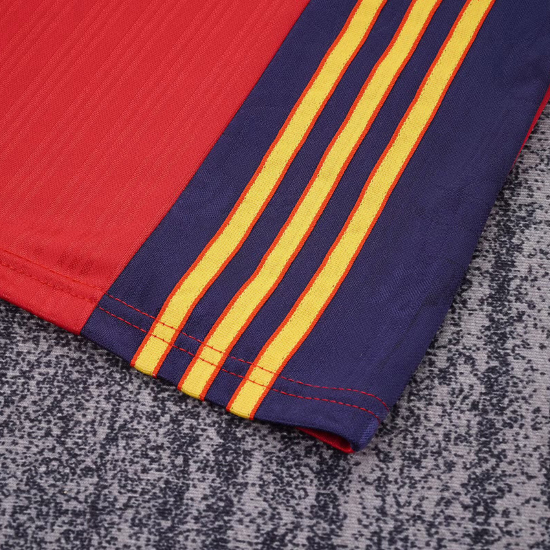 1996 Spain Home Kids Retro Soccer Jersey