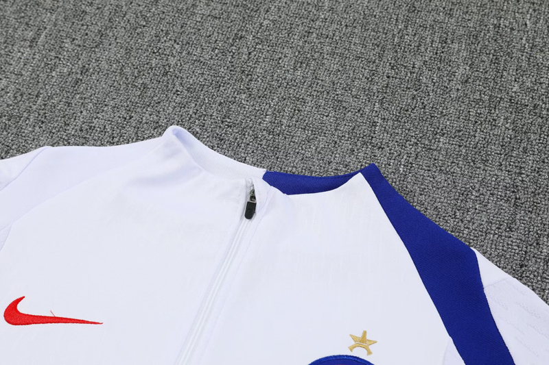 25-26 PSG White Half Pull Tracksuit (半拉链)