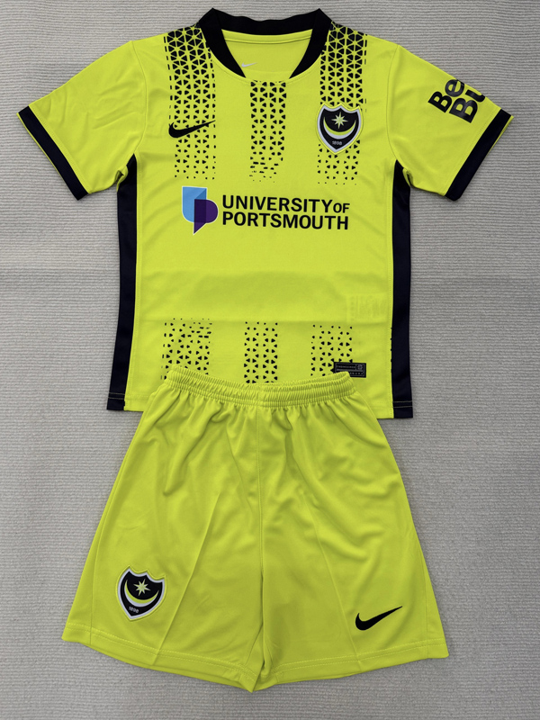 25-26 Portsmouth Third Kids Soccer Jersey