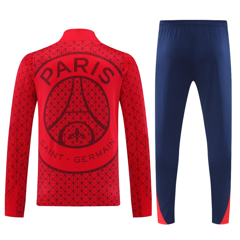 25-26 PSG Red Half Pull Tracksuit (半拉链)