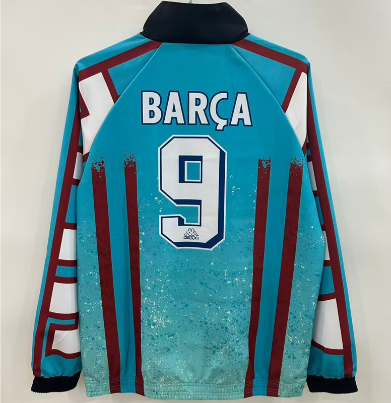 25-26 KAPPA #9 BARCA Green Windbreaker #刺绣