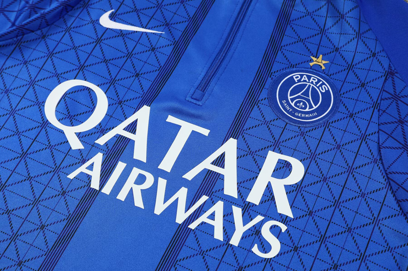 25-26 PSG Fancy blue Half Pull Tracksuit (半拉链)