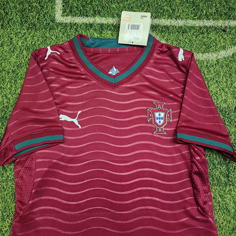 2026 Portugal Home Kids Soccer Jersey
