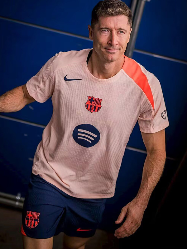 25-26 BAR Beige Pink Player Version Training Shirts