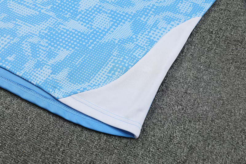 25-26 Man City Light blue Half Pull Tracksuit (半拉链)(印花)