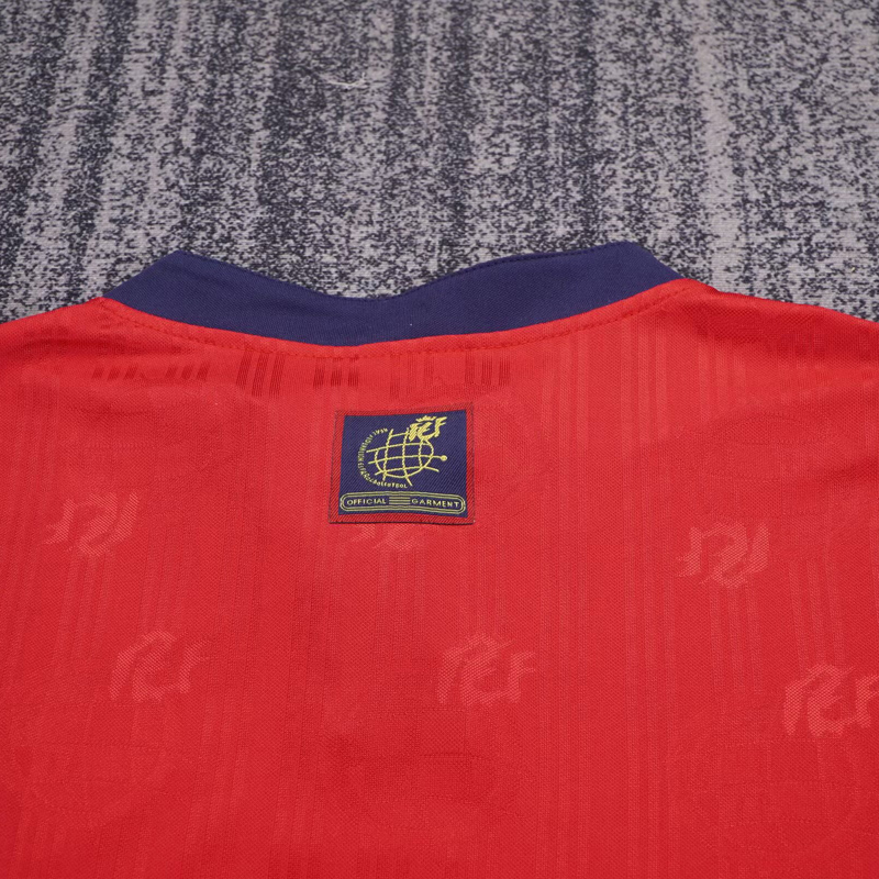 1996 Spain Home Kids Retro Soccer Jersey