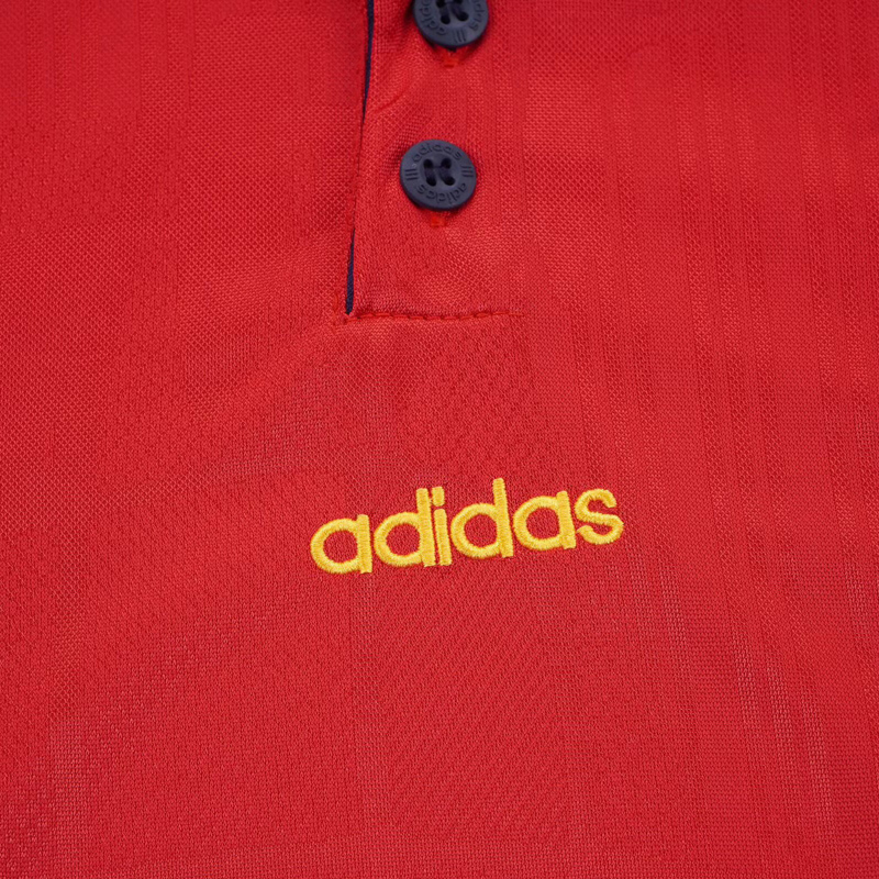 1996 Spain Home Kids Retro Soccer Jersey