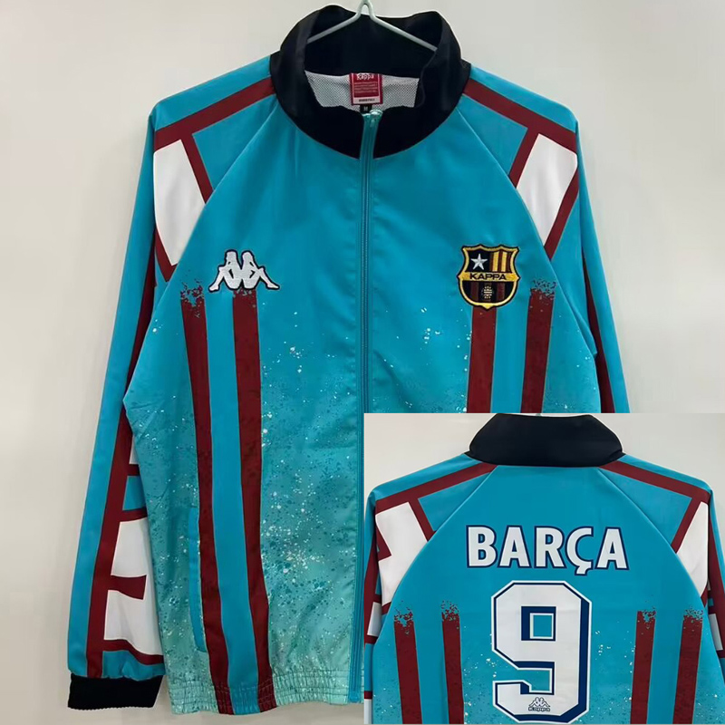 25-26 KAPPA #9 BARCA Green Windbreaker #刺绣