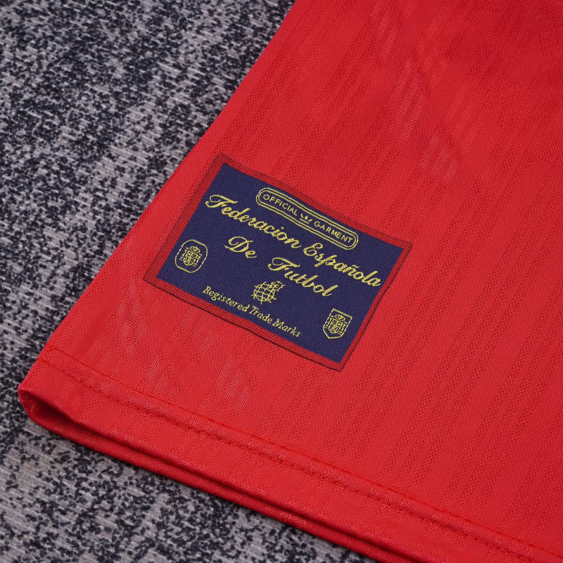 1996 Spain Home Kids Retro Soccer Jersey