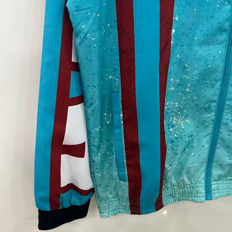 25-26 KAPPA #9 BARCA Green Windbreaker #刺绣