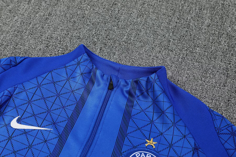25-26 PSG Fancy blue Half Pull Tracksuit (半拉链)