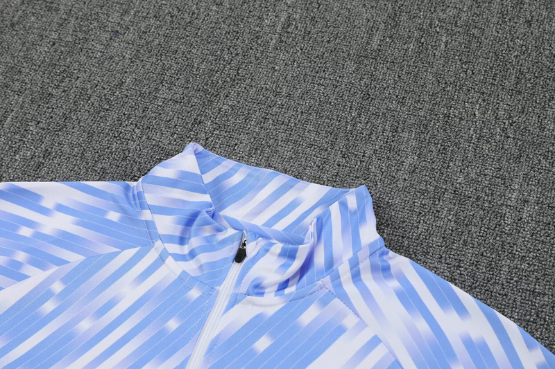 25-26 Man City White Half Pull Tracksuit (半拉链)(印花)