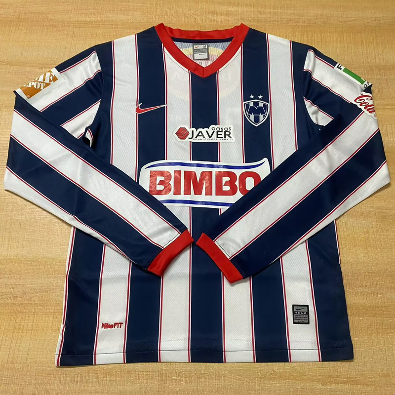 2009-2010 Monterrey Home Long Sleeve Retro Soccer Jersey (长袖)