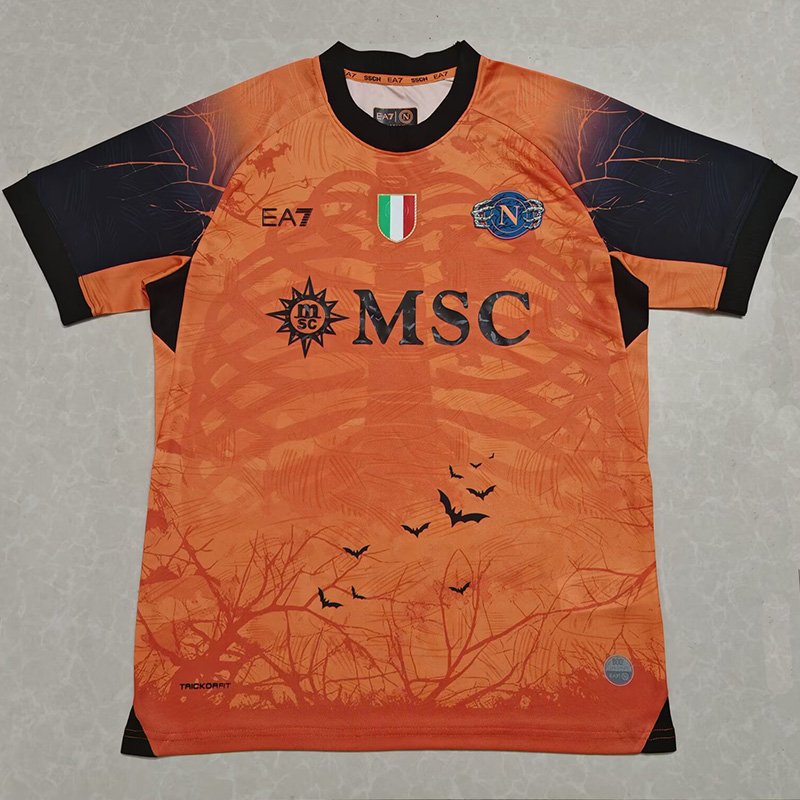 25-26 Napoli Halloween Orange Fans Soccer Jersey