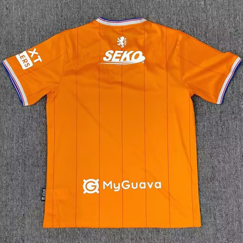 25-26 Rangers Orange Fans Soccer Jersey