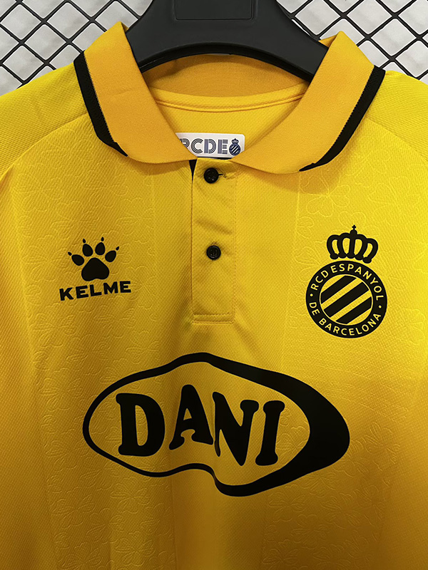 25-26 Espanyol Yellow 125th Anniversary Fans Soccer Jersey