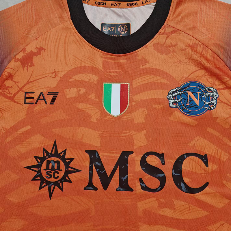 25-26 Napoli Halloween Orange Fans Soccer Jersey