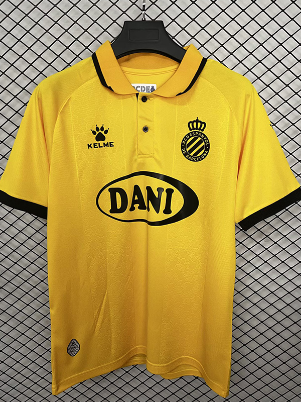25-26 Espanyol Yellow 125th Anniversary Fans Soccer Jersey