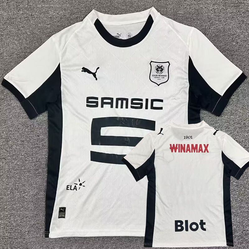 25-26 Stade Rennais Away Fans Soccer Jersey