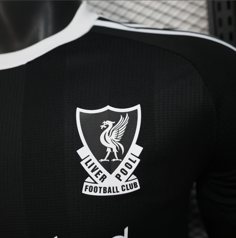 2025-26 LIV Black Goalkeeper Player Version Soccer Jersey