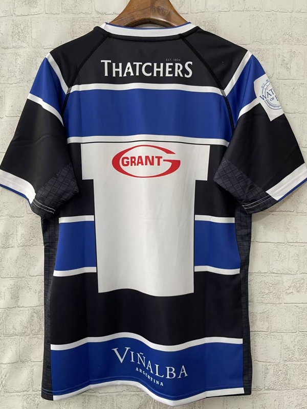 2025 Bath Home Blue Rugby Jersey (圆领)