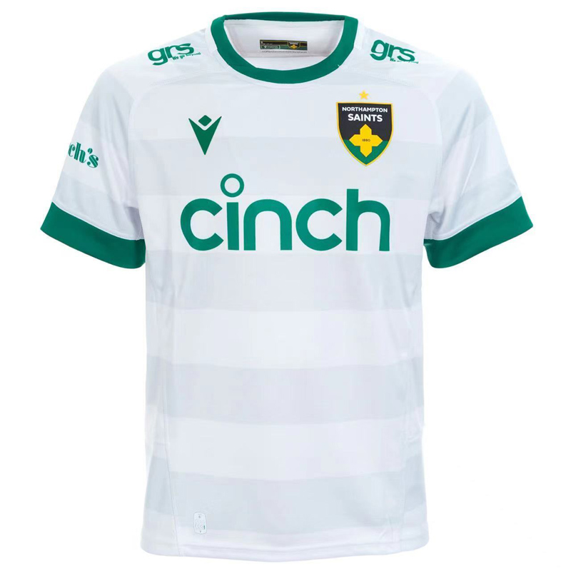 2025 Northampton Saints Away White Rugby Jersey (圆领)