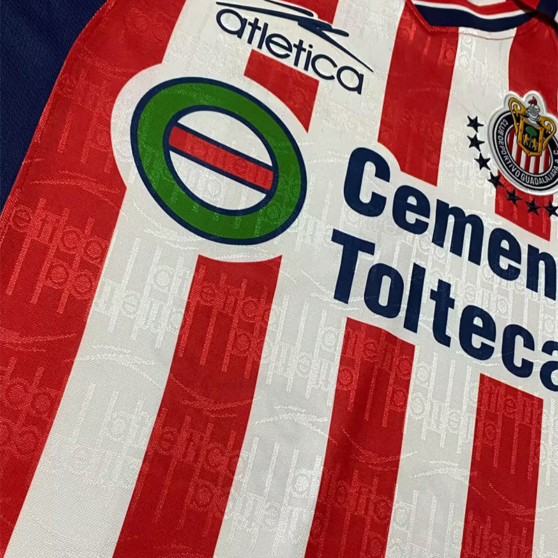 1999-2000 Chivas Home Long Sleeve Retro Soccer Jersey (长袖)
