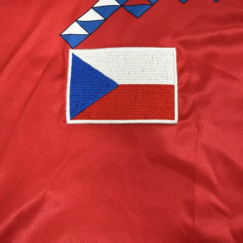 1990 Slovakia Red Retro Soccer Jersey