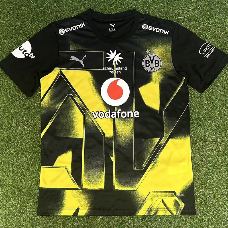25-26 Dortmund Black Special Edition Fans Soccer Jersey