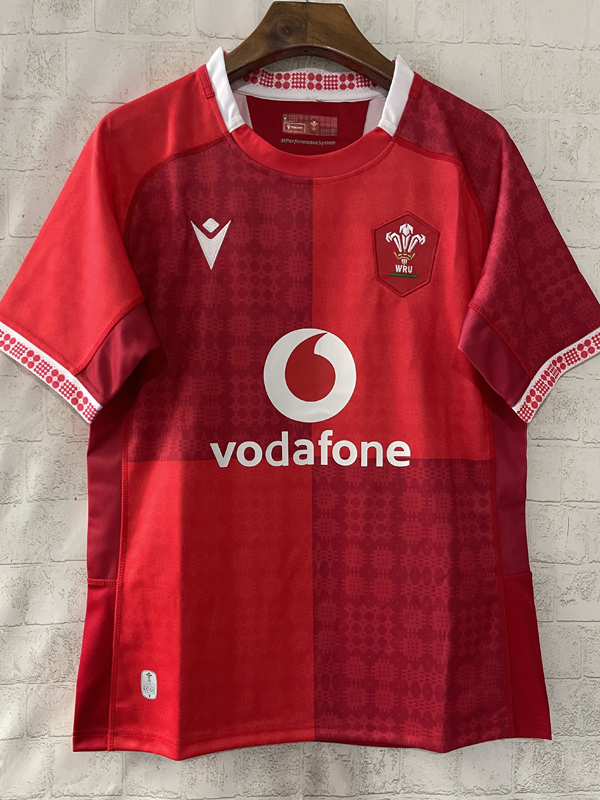 2026 Wales Home Red Rugby Jersey (圆领)