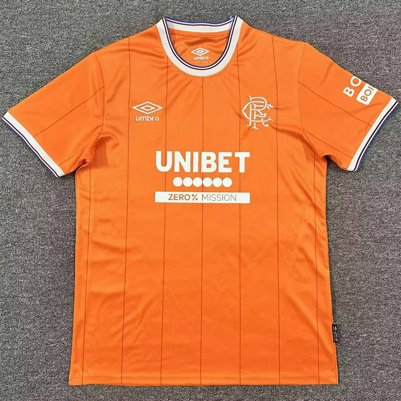 25-26 Rangers Orange Fans Soccer Jersey