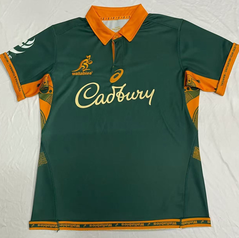 2025 Australia Green Polo Rugby Jersey (有领)