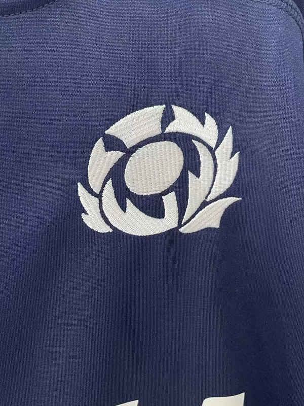 2025 Scotland Home Royal Blue Rugby Jersey (圆领)