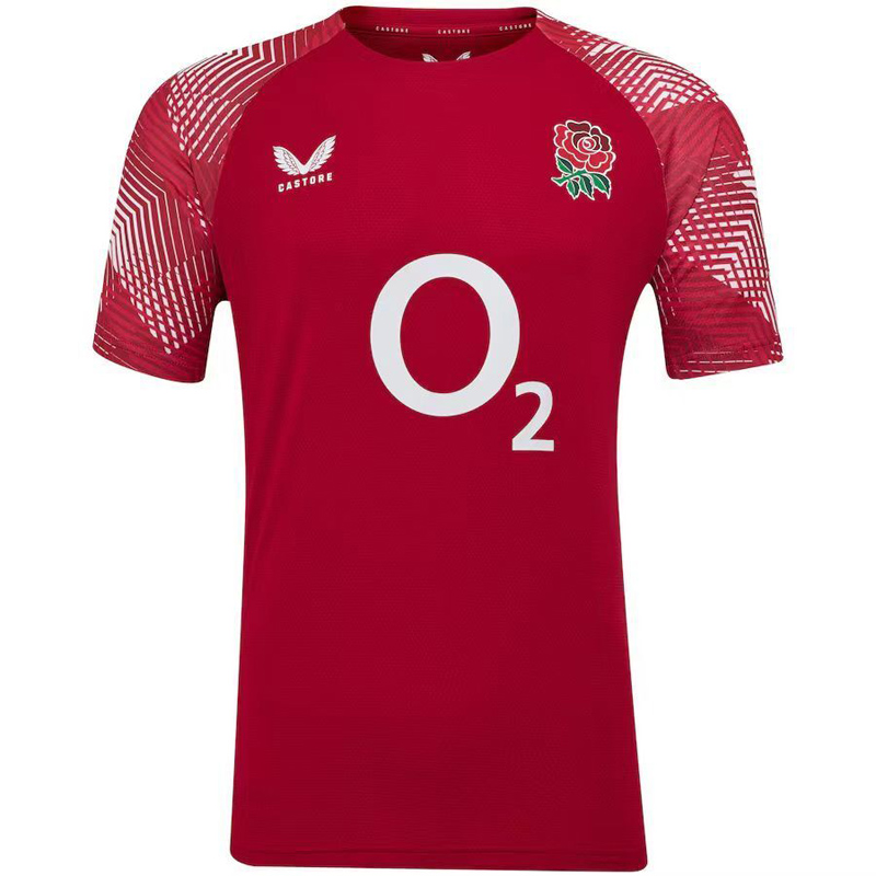 2025 England Red Rugby Jersey (圆领)