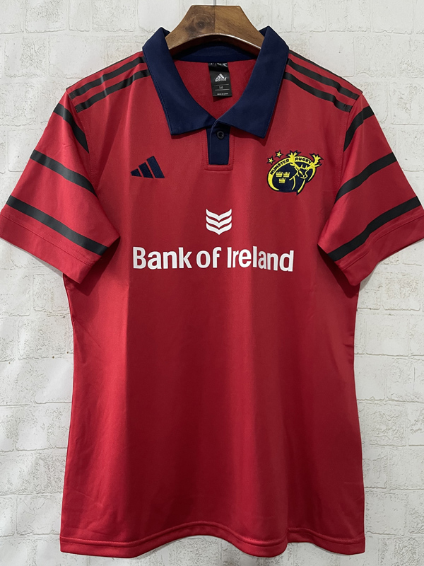 2025 MUNSTER Red Polo Rugby Jersey (有领)