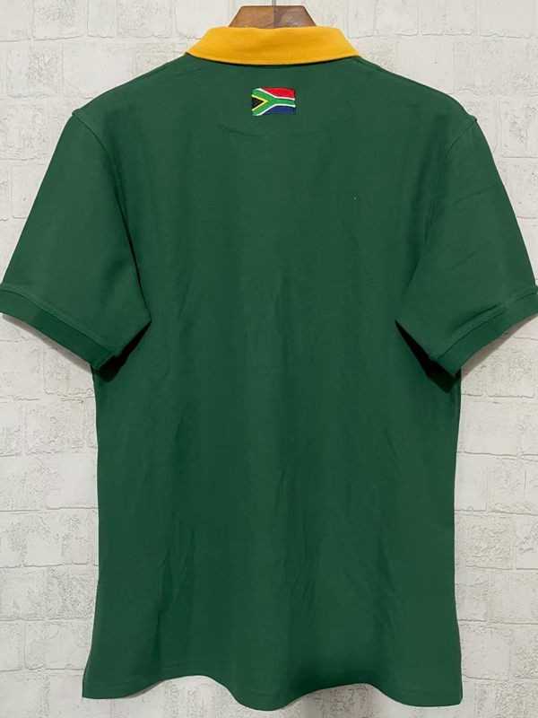 2025 South Africa Green Polo Rugby Jersey (有领)