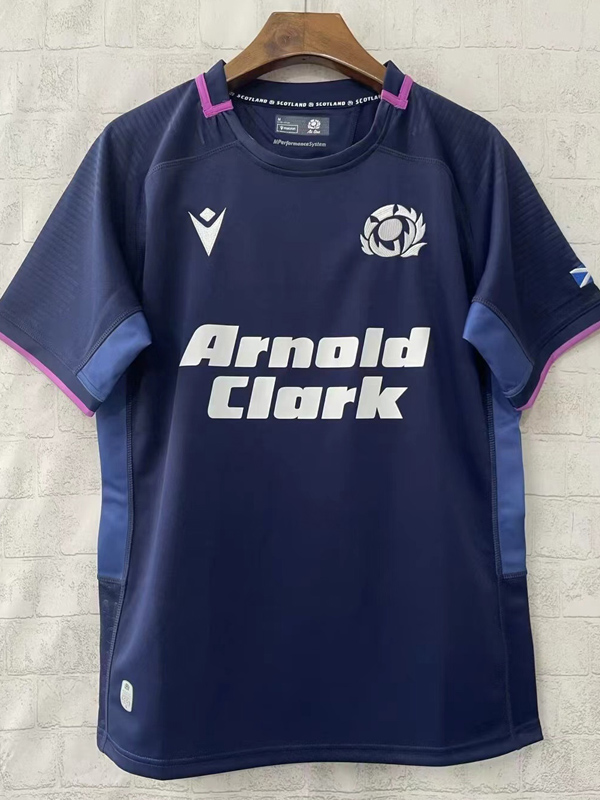 2025 Scotland Home Royal Blue Rugby Jersey (圆领)