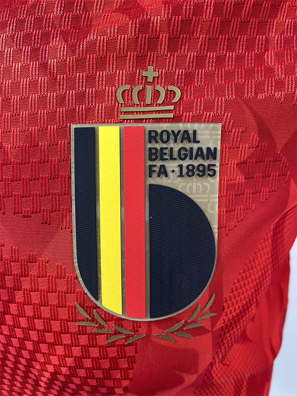 2026 Belgium Home Long Sleeve Player Version Soccer Jersey (长袖球员)