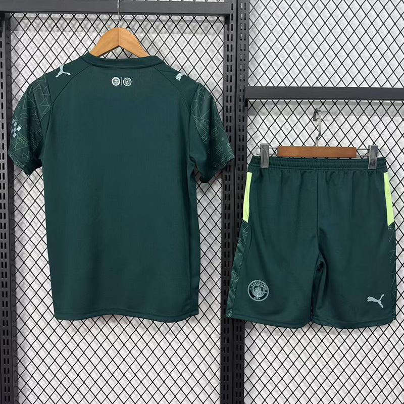 25-26 Man City Fourth Kids Soccer Jersey